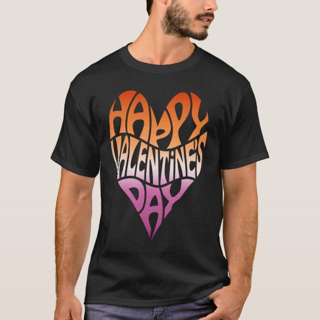 Camiseta Lesbian Valentine's Day Subtle LGBT LGBTQ Gay Prid (Anverso)