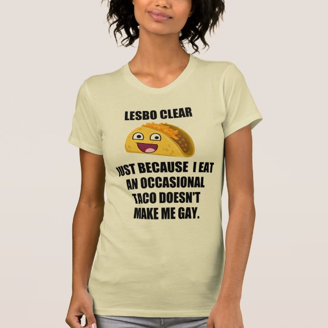 Camiseta Lesbiana divertida (Anverso)