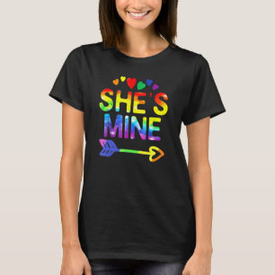 Camiseta Lesbiana Ella es la pareja de las minas coincidien