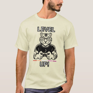 Camiseta Lesbiana Gaymer Tigre Sube de Nivel Orgul