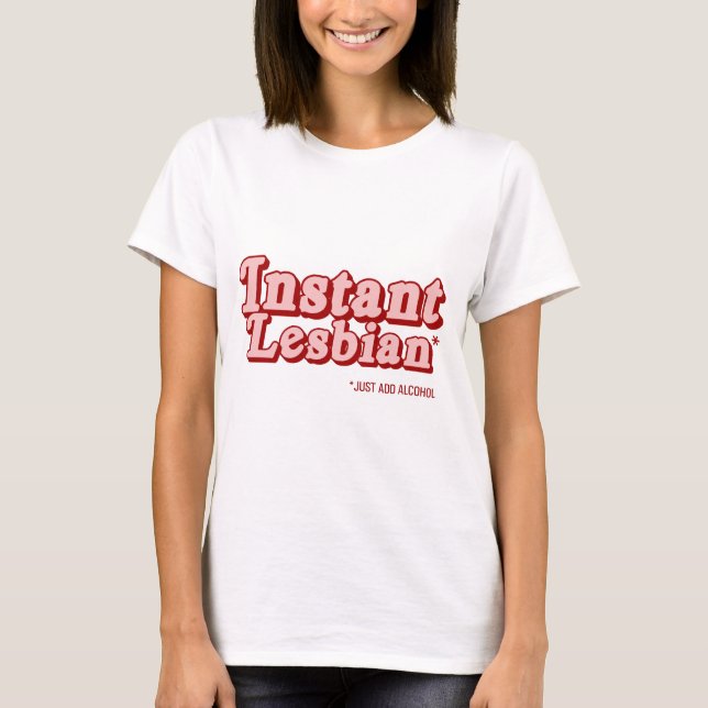 Camiseta Lesbiana Instantánea (Anverso)