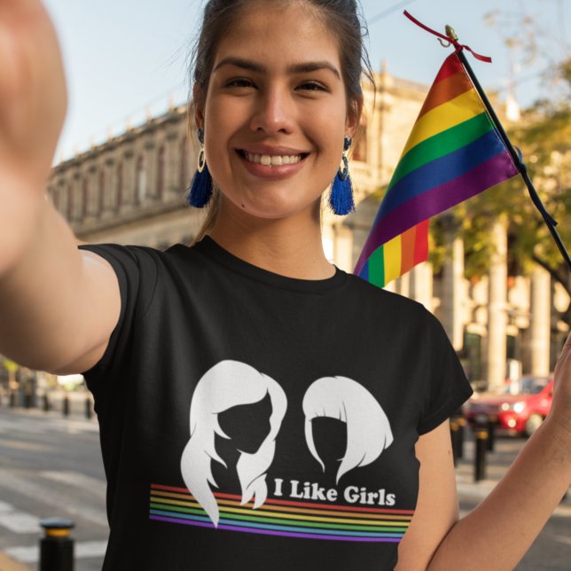Camiseta Lesbiana Me Gustan Las Chicas Mujeres Gays Desfile (Subido por el creador)