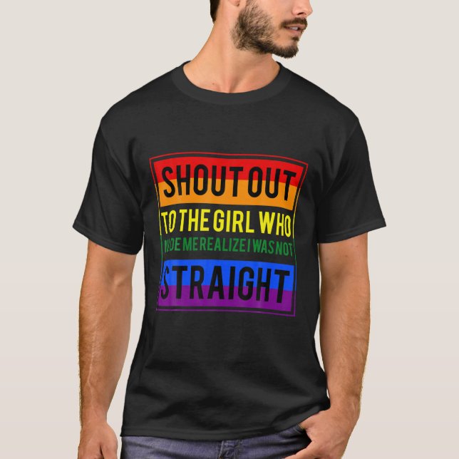 Camiseta Lesbiana T - Graciosa Tee Lesbiana Para Orgullo Ga (Anverso)