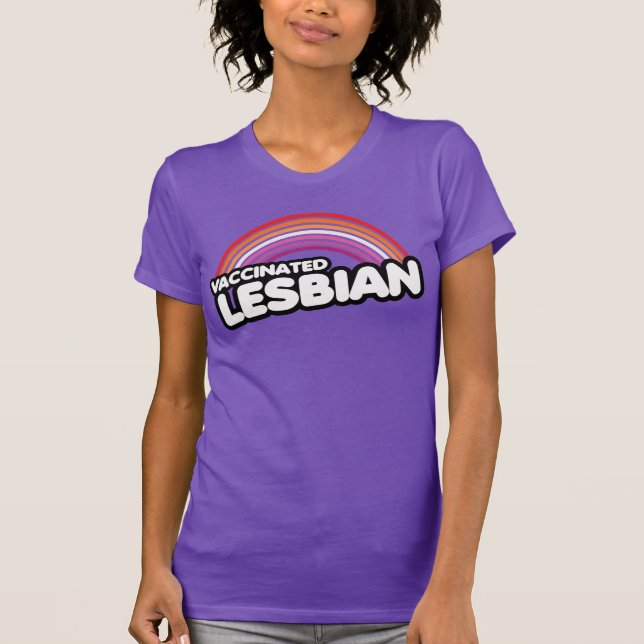 CAMISETA LESBIANA VACUNADA (Anverso)