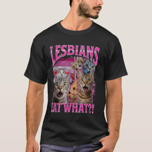Camiseta Lesbianas Divertidas Dueñas de Gatos Lesbianas Com
