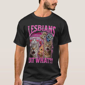 Camiseta Lesbianas Divertidas Dueñas de Gatos Lesbianas Com