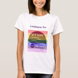 Camiseta Lesbianas para Kim-Rosa