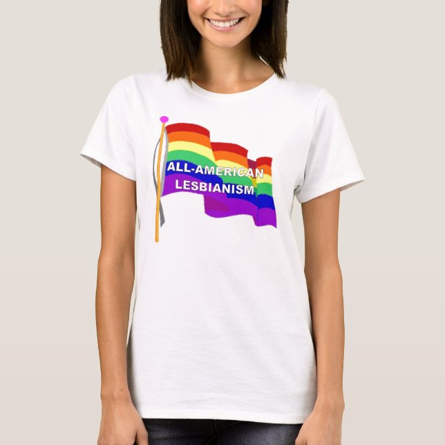 Camiseta Lesbianismo Todo-Americano (Anverso)