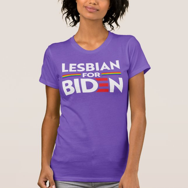 Camiseta LESBIANO POR JOE BIDEN T-Shirt (Anverso)