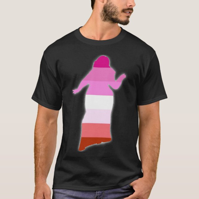 Camiseta Lésbica curvada y encantadora (Anverso)