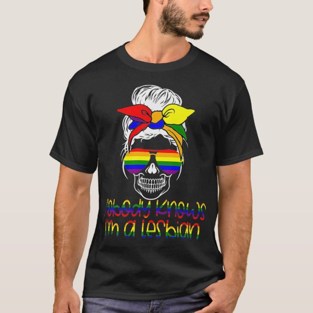 Camiseta Lésbica no conoce a nadie el orgullo gay, es graci (Anverso)