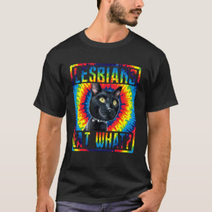 Camiseta Lésbicos de tinte de té comen lo que el gato Humor