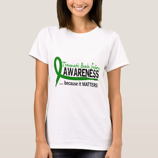 Camiseta Lesión cerebral traumática TBI de la conciencia 2 (Anverso)