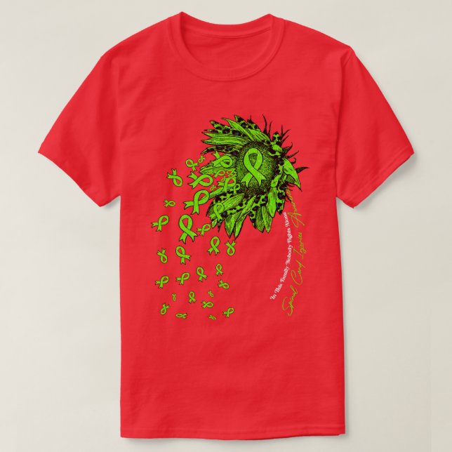 Camiseta Lesiones de la médula espinal Awareness sunflower  (Diseño del anverso)