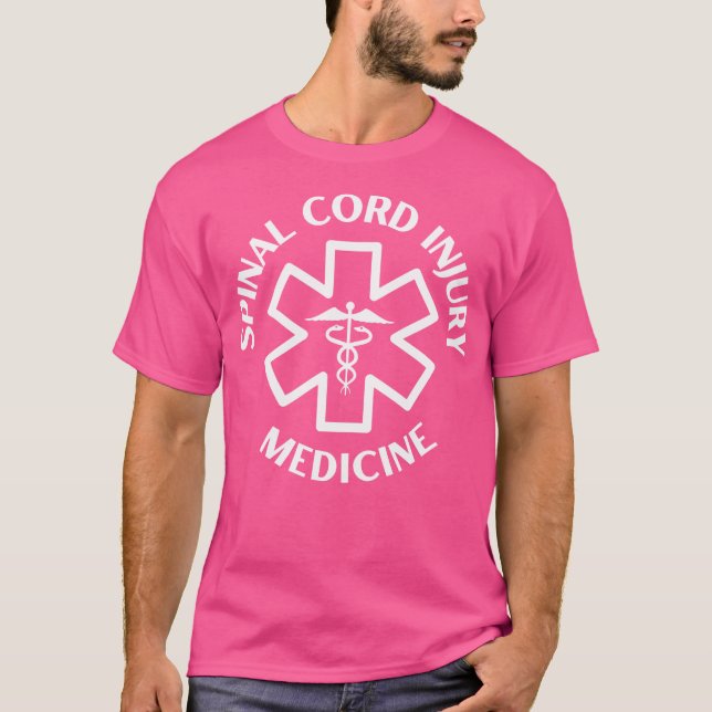 Camiseta Lesiones de la médula espinal Medicamento Médico E (Anverso)