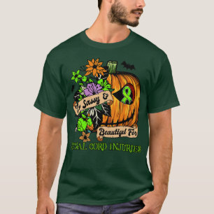 Camiseta Lesiones de médula espinal Conciencia retro hallow