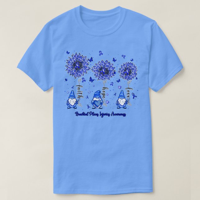 Camiseta Lesiones de plexo braquial Sensibilización acerca  (Diseño del anverso)