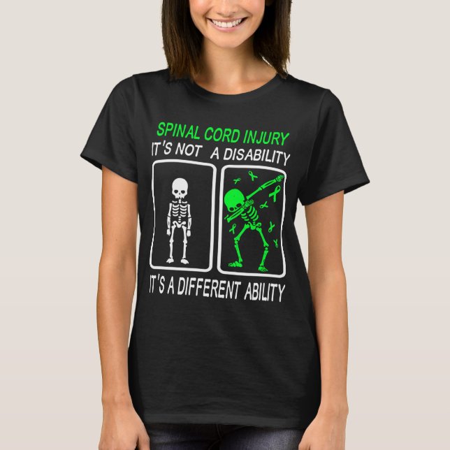 Camiseta Lesiones medulares no es una discapacidad (Anverso)