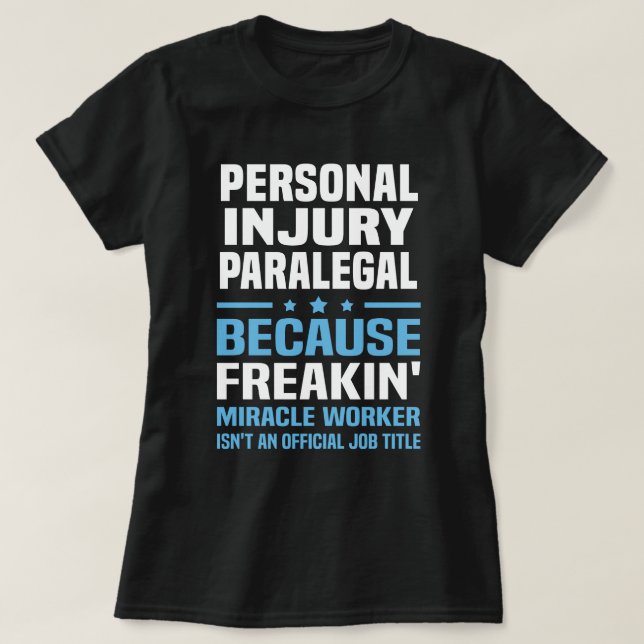 Camiseta Lesiones personales Paralegal (Diseño del anverso)