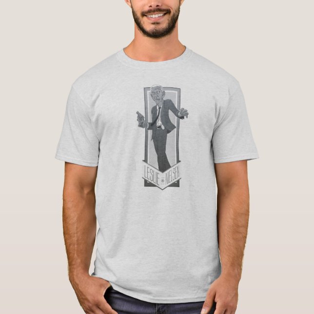 Camiseta Leslie Nielsen, un tributo (Anverso)
