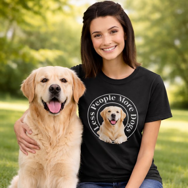 Camiseta Less People, More Dogs – Minimalist Dog Lover (Subido por el creador)