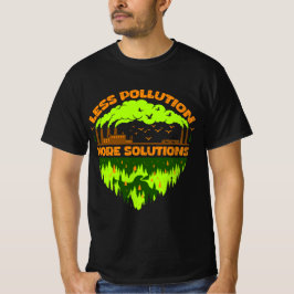 Camiseta Less Pollution More Solutions Earth Day T-Shirt