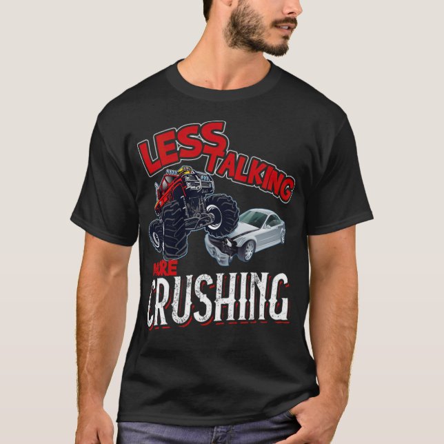 Camiseta Less Talking More Crushing  Monster alpaca gay rig (Anverso)