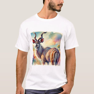 Camiseta Lesser Kudu in Nature 060924AREF117 - Watercolor