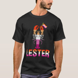 Camiseta Lester Lesbian Lobster Pride Lgbt Matando Lesbiana