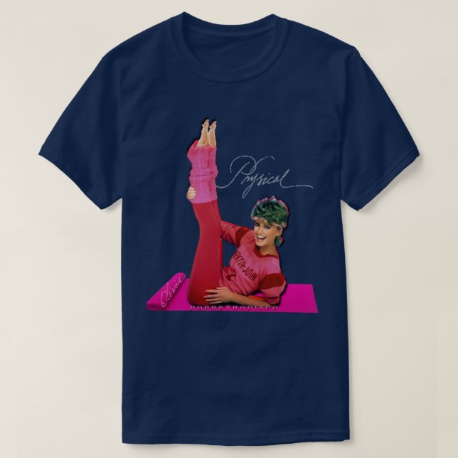 Camiseta Let39s Get Physical Olivia NewtonJohn 1980s Design (Diseño del anverso)