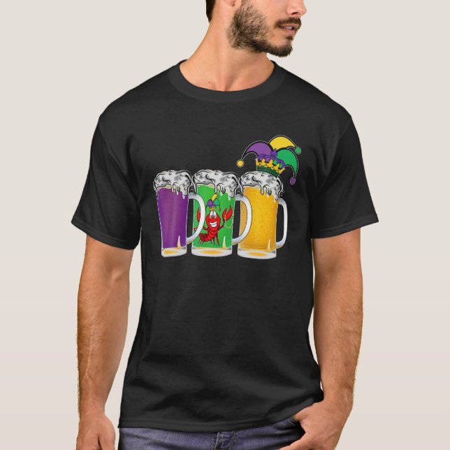 Camiseta Let Day Bebe Unique Mardi Gras Jester Funny Crawf (Anverso)