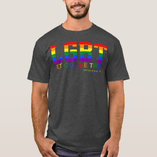 Camiseta Let God Be True Romans 34 LGBT Apparel 