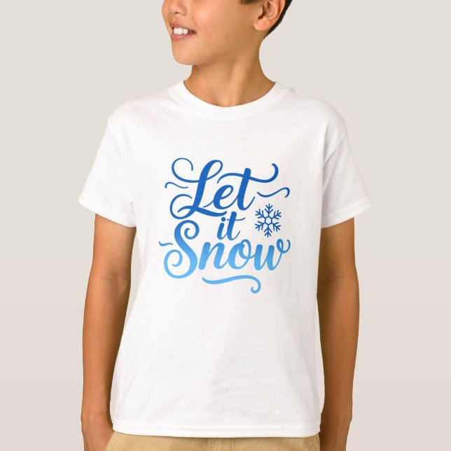 Camiseta Let It Snow (Anverso)