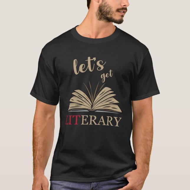 Camiseta Let s Get Literary Punny Reading Lingo (Anverso)