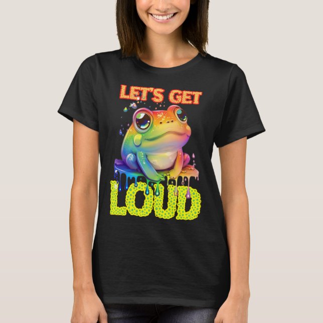 Camiseta Let s Get Loud Transgender LGBTQ Rights Rainbow Fr (Anverso)