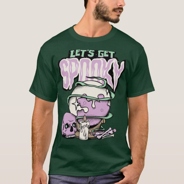 Camiseta "Let’s Get Spooky" Halloween Graphic T-Shirt – Bol (Anverso)