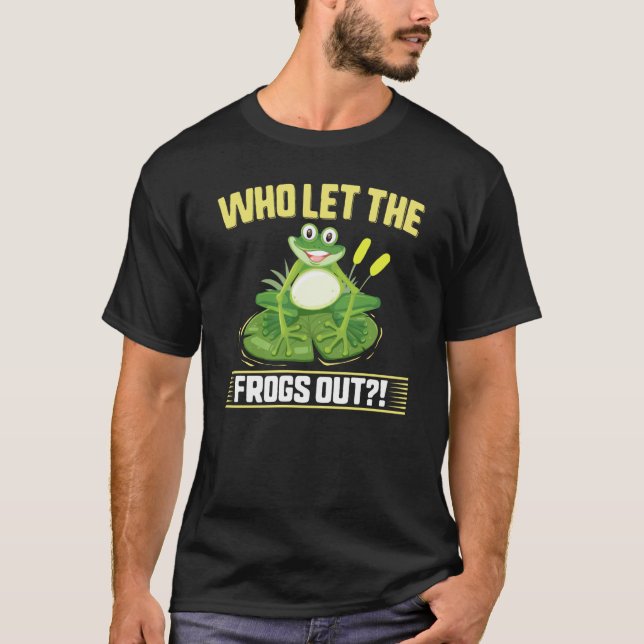 Camiseta Let The Frogs Out Plague Pesach Passover Cute Grap (Anverso)