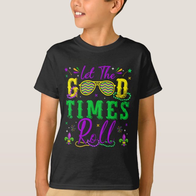 Camiseta Let The Good Times Roll Mardi Gras New Orleans Men (Anverso)