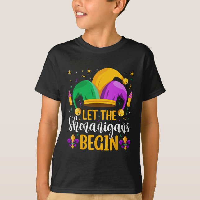 Camiseta Let The Shenanigans Begin Fat Tuesday New Orleans  (Anverso)