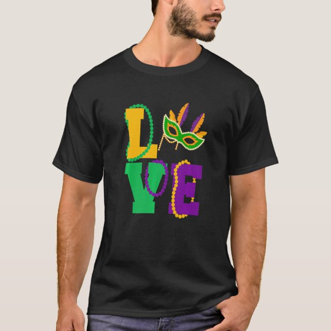 Camiseta Let The Shenanigans begin Mardi Gras love y'all Pr (Anverso)