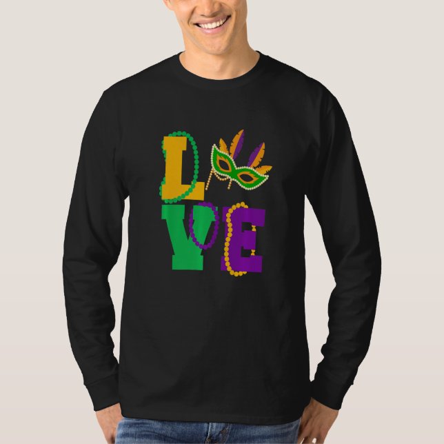 Camiseta Let The Shenanigans begin Mardi Gras love y'all Pr (Anverso)