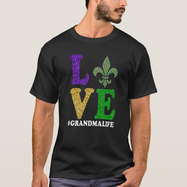 Camiseta Let The Shenanigans begin Mardi Gras y'all grandma (Anverso)