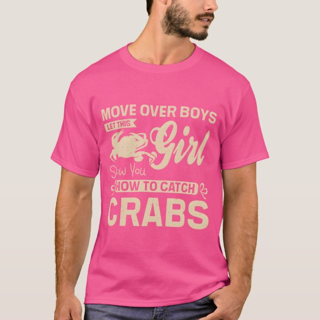 Camiseta Let this girl show you how to catch crabs gift (Anverso)