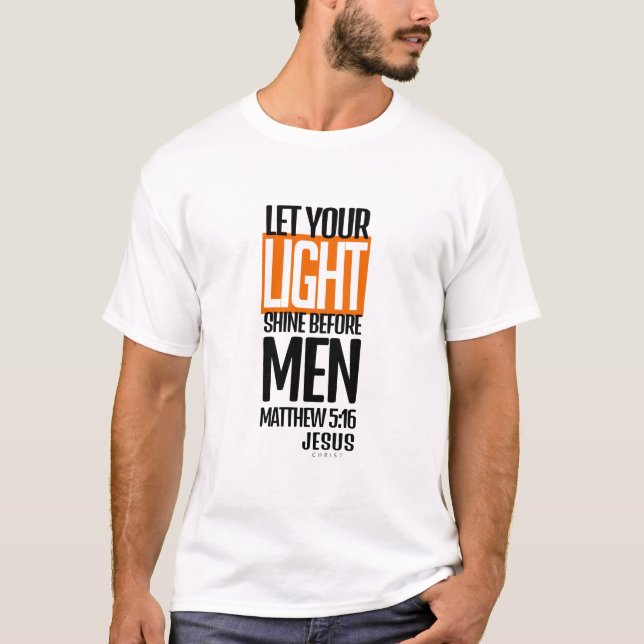 Camiseta Let your light shine (Anverso)