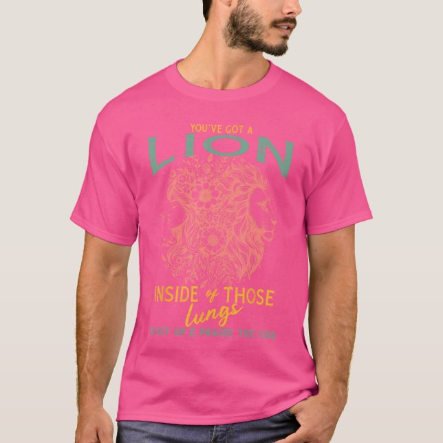 Camiseta Let Your Lion Out Brandon Inside ofhose Lungs So G (Anverso)