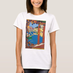 Camiseta L'Ete Sur La Cote D'Azur Poster de Viajes Vintage