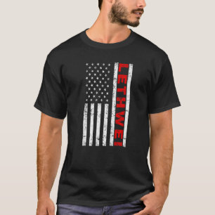 Camiseta Lethwei luchó contra la bandera de Estados Unidos,