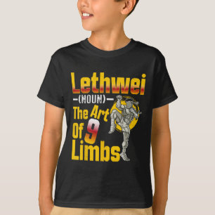 Camiseta Lethwei (noun) El arte de los 9 limbos Birmania Bi