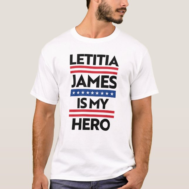Camiseta Letitia James es mi héroe (Anverso)