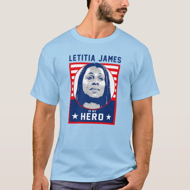Camiseta Letitia James es mi héroe (Anverso)